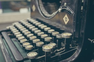 Typewriter for writing a book
