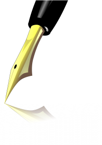 Pen for writing a book